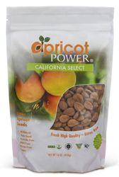 Apricot Power California Bitter Raw Apricot Seeds, 16 oz.