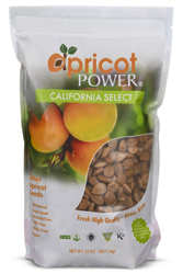 Apricot Power California Bitter Raw Apricot Seeds, 32 oz.