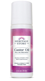 Castor Oil Roll-on, 3 fl oz, by Heritage Store