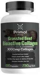 Grassfed Beef Bioactive Collagen, 750 mg, 120 caps by Primal Being