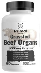 Grassfed Beef Organs, 500 mg, 180 caps by Primal Being