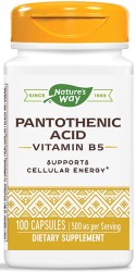 Pantothenic Acid 250 mg 100 Capsules by Nature's Way