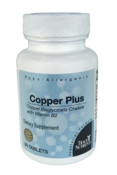 Trace Nutrients Copper Plus 90 Tablets by TEI