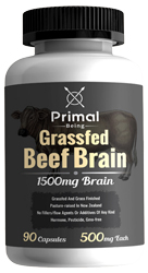 Grassfed Beef Brain, 500 mg, 90 caps by Primal Being