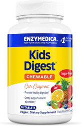 Kids Digest Chewable Enzymes, 90 Tabs, by Enzymedica