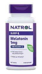 Melatonin Time Release Tablets - 1mg, by Natrol