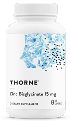 Zinc Bisglycinate 15 mg 60 Capsules by Thorne